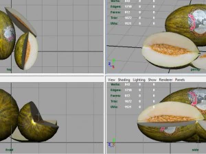 santa claus melon 3D Model