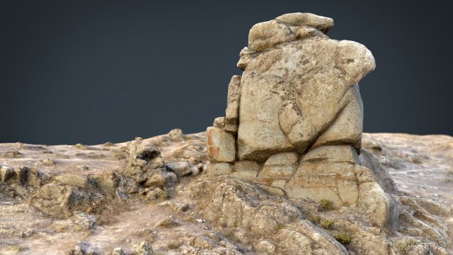rock 21 3D Model .c4d .max .obj .3ds .fbx .stl .blend 