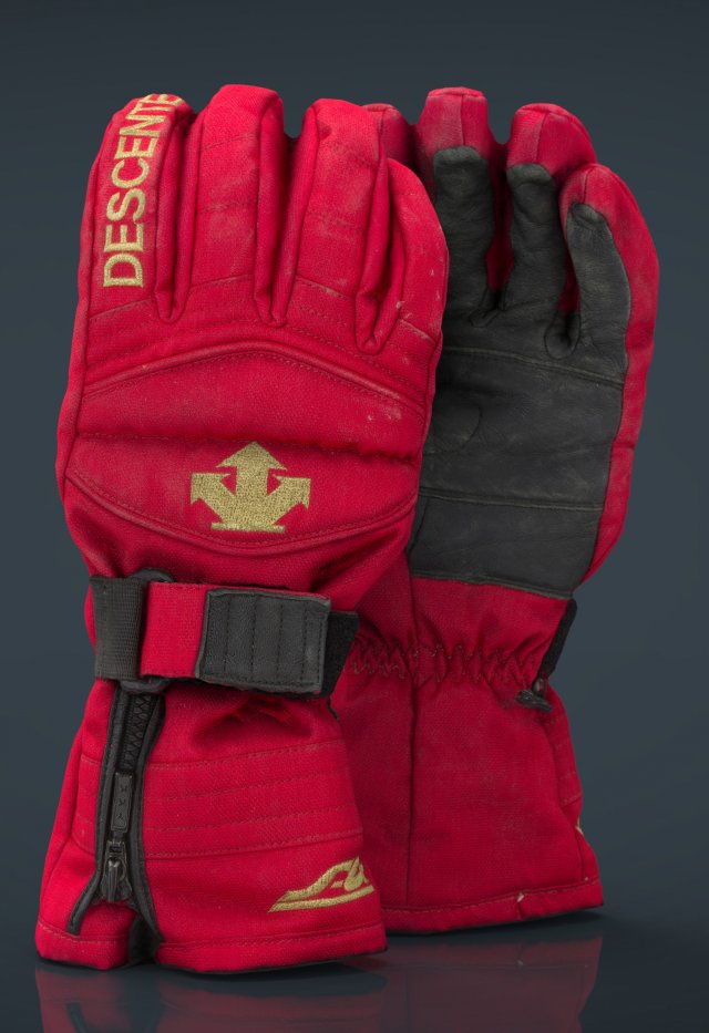 ski gloves Modèle 3D .c4d .max .obj .3ds .fbx .stl .blend 