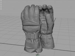 ski gloves Modèle 3D