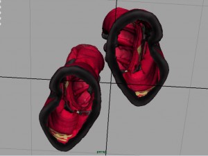 ski gloves Modèle 3D