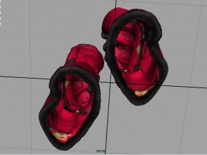 ski gloves 3D Model
