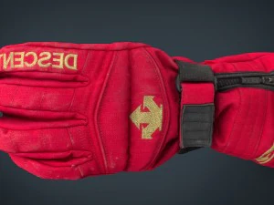 ski gloves 3D Model