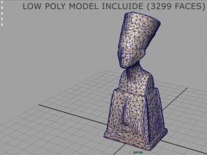 egyptian figure 4 3D Model