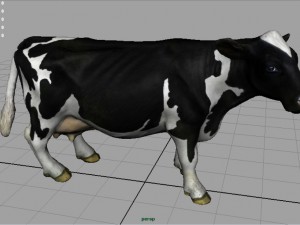 milk cow 3D Модель