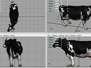 vaca lechera Modelo 3D