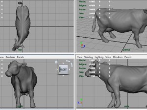 milk cow 3D Модель