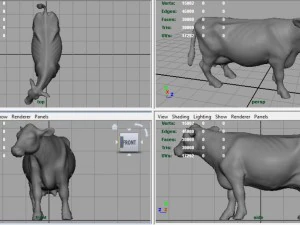 vaca lechera Modelo 3D
