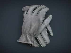 leather gloves 3D Model