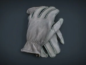 leather gloves 3D Model