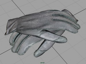 leather gloves 3D Model