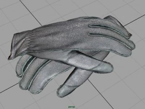 leather gloves 3D Model