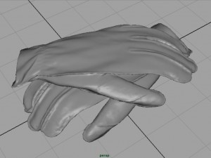 leather gloves 3D Model