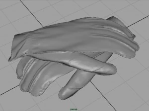leather gloves 3D Model
