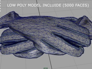 leather gloves 3D Model
