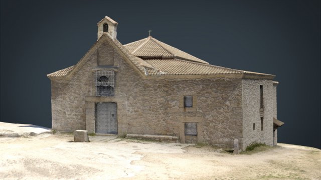 spanish church 3D Model .c4d .max .obj .3ds .fbx .stl .blend 