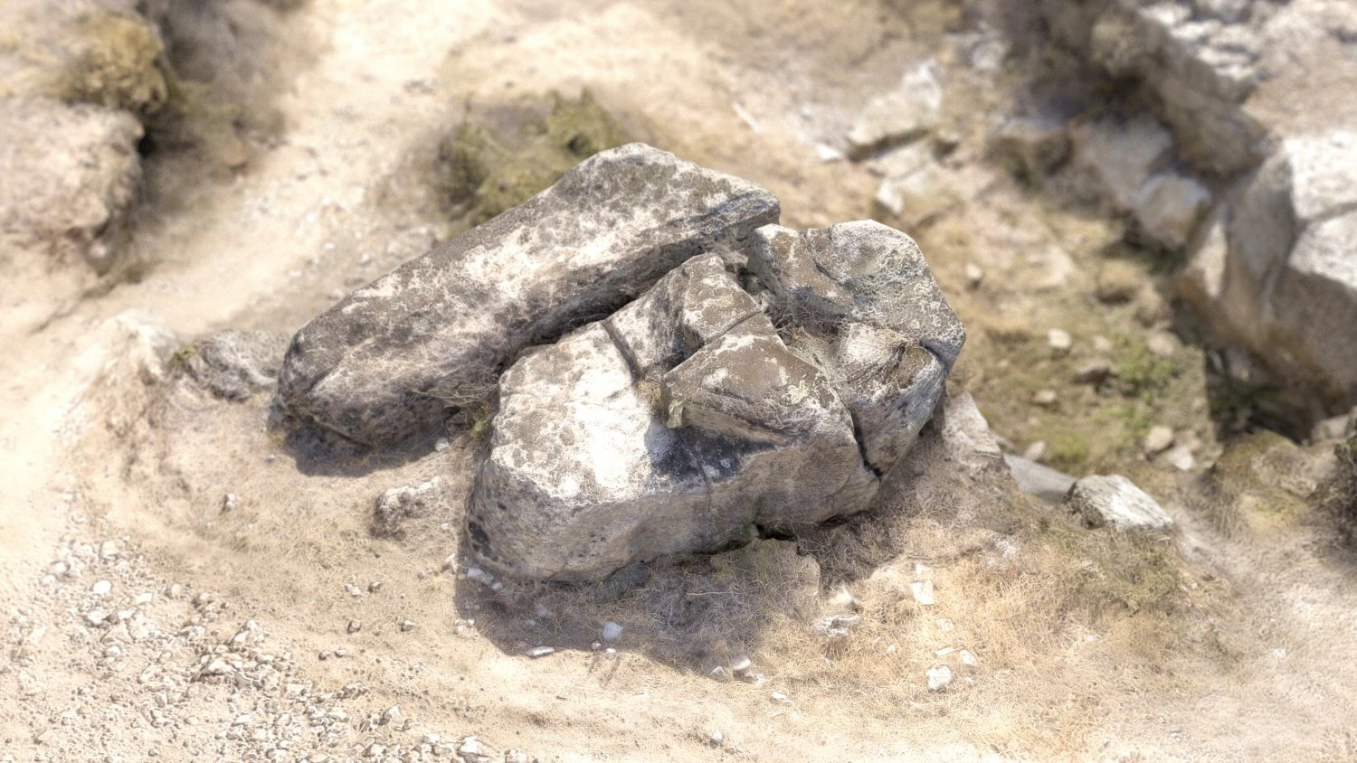 rock 26 3D Model .c4d .max .obj .3ds .fbx .stl .blend