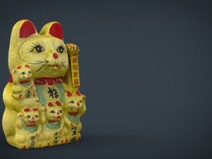 maneki neko Model 3D