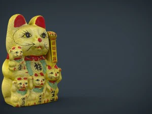 maneki neko 3D Model