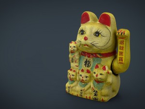 maneki neko Model 3D