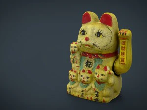 maneki neko 3D Model