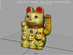 maneki neko 3D Model