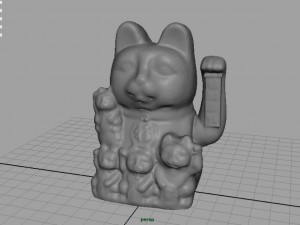 maneki neko Model 3D