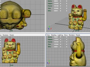 maneki neko Model 3D