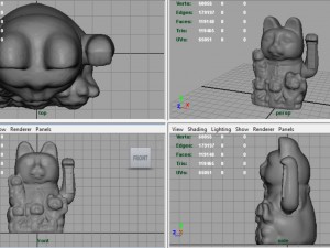 maneki neko Model 3D