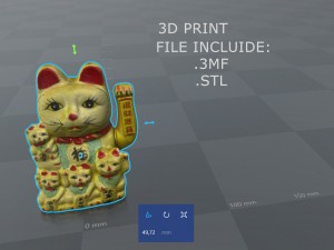 maneki neko Model 3D