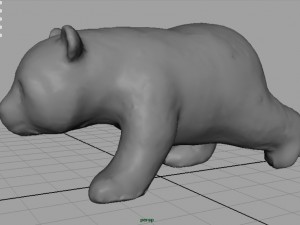 panda walking Modello 3D
