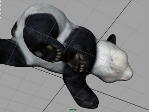 panda walking Modello 3D