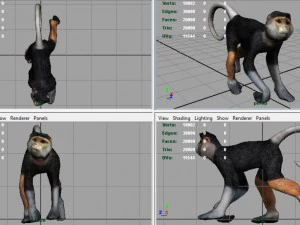 monkey 3D Model