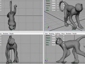 monkey Modello 3D
