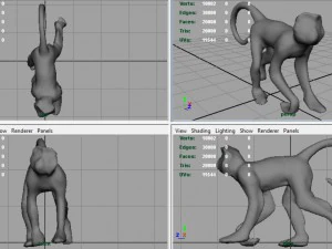 monkey 3D Model