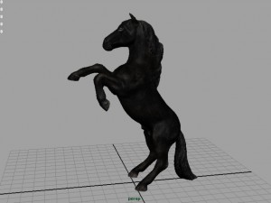 black horse 3D-Modell