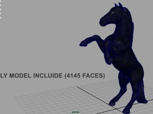 black horse 3D-Modell