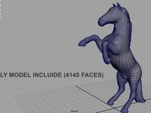 black horse 3D-Modell