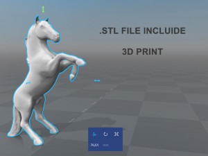black horse 3D-Modell