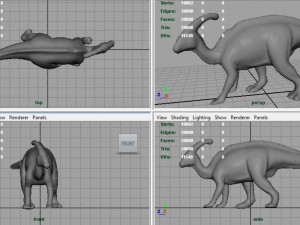 tsintaosaurus Modello 3D