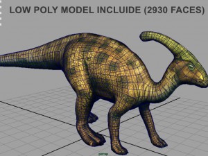 tsintaosaurus Modello 3D