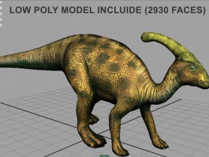 tsintaosaurus Modello 3D