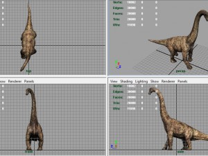 brachiosaurus 3D 모델