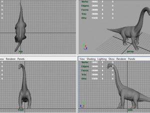 brachiosaurus 3D 모델