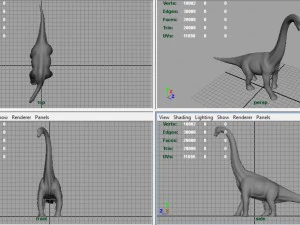 brachiosaurus 3D Model