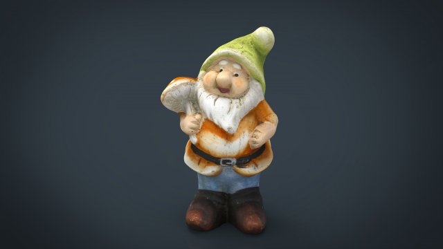 garden gnomo Modèle 3D .c4d .max .obj .3ds .fbx .stl .blend 
