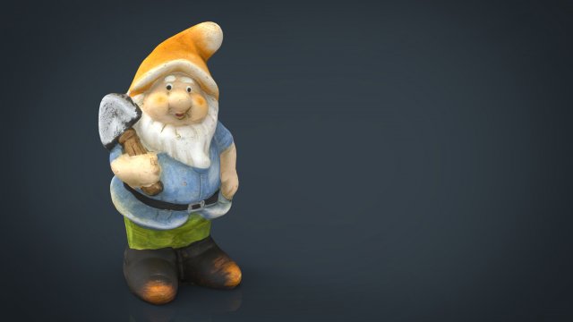 garden gnomo 2 3D 모델 .c4d .max .obj .3ds .fbx .stl .blend 