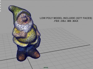 garden gnome 3 3D मॉडल