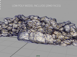 stone wall 3D Модель