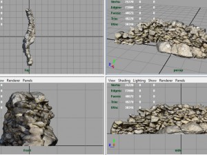 stone wall 3D Модель